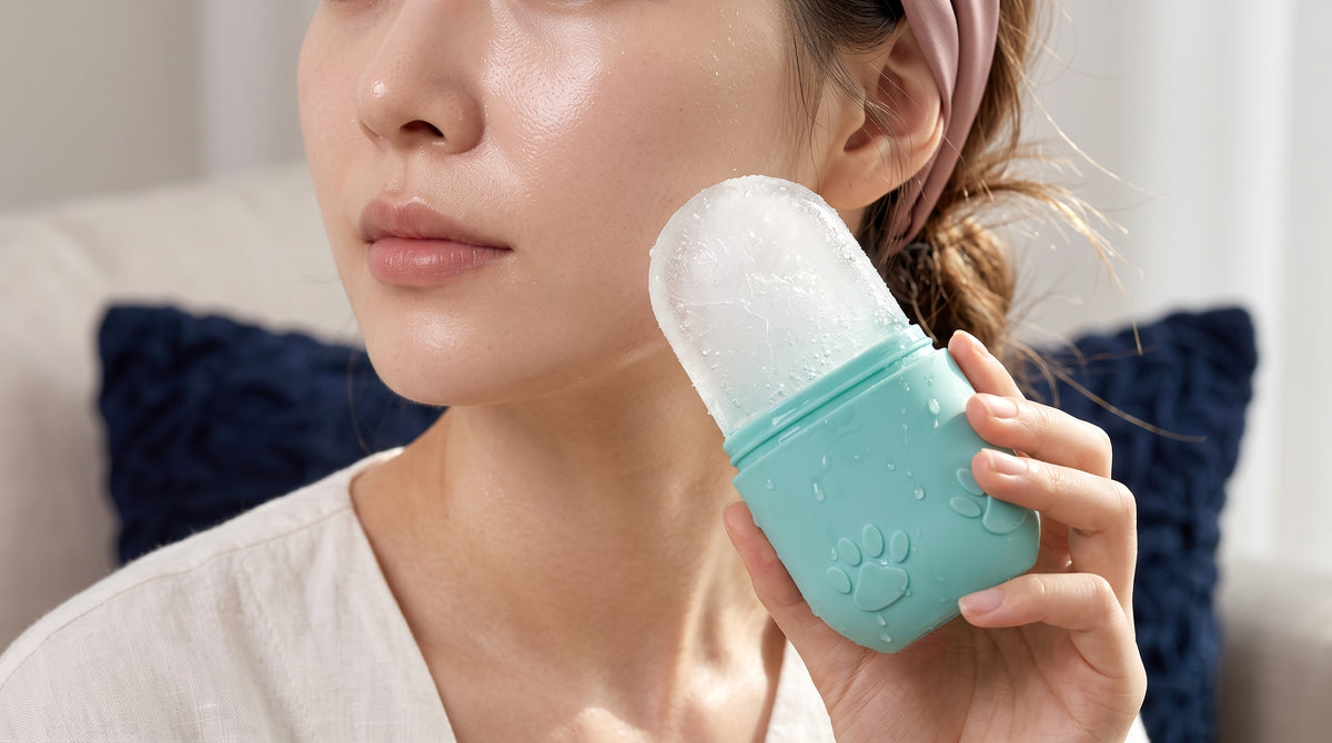 Cobelim GlowUp Ice Facial Roller lifestyle shot 1